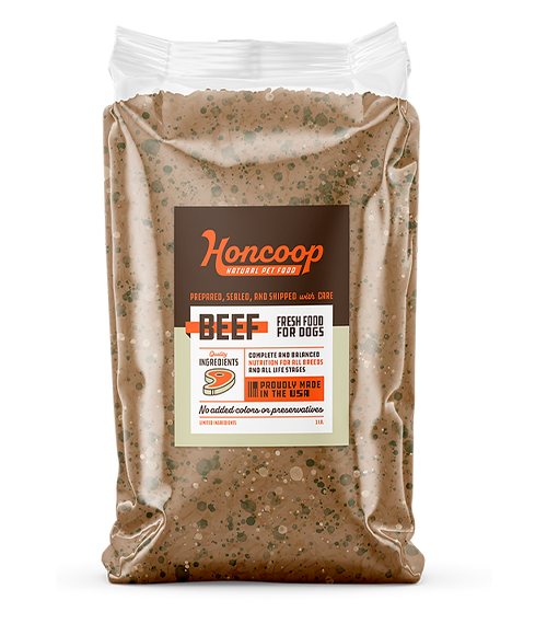 Beef Grain-In Dog Food – Honcoop Pet Meals
